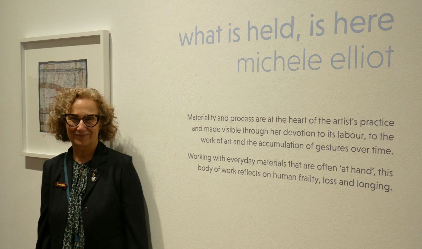 Michele Elliot exhibition what is held, is here
